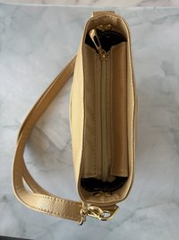 The Donna Crossbody Bag – Gold Ostrich & Croc Travel Purse with Pockets