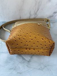 The Donna Crossbody Bag – Gold Ostrich & Croc Travel Purse with Pockets
