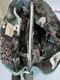 Turquoise Renegade - Western-Inspired Turquoise Faux Leather Handbag with Silver Hardware & Statement Ring Detail