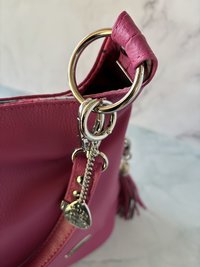 The Rebel Rose Slouchy Handbag in Honeysuckle Pink