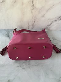 The Rebel Rose Slouchy Handbag in Honeysuckle Pink