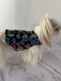 "Romeo" Million Dollar Baby small breed dog harness - Handmade - adorned with massive amounts of Austrian Crystals - One of a kind