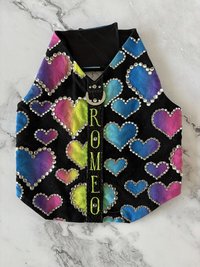 "Romeo" Million Dollar Baby small breed dog harness - Handmade - adorned with massive amounts of Austrian Crystals - One of a kind