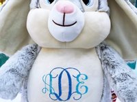 Custom Embroidered 17" Plush Bunny