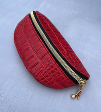 Custom Crocodile large handbag with matching sunglass case— Premium Faux Leather - wow!