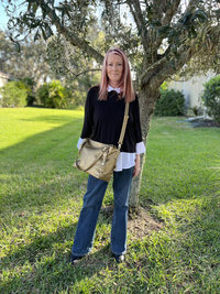 Semi-Slouchy Handbag in gold crosshatch - custom made - the only one of its kind - premium faux leather