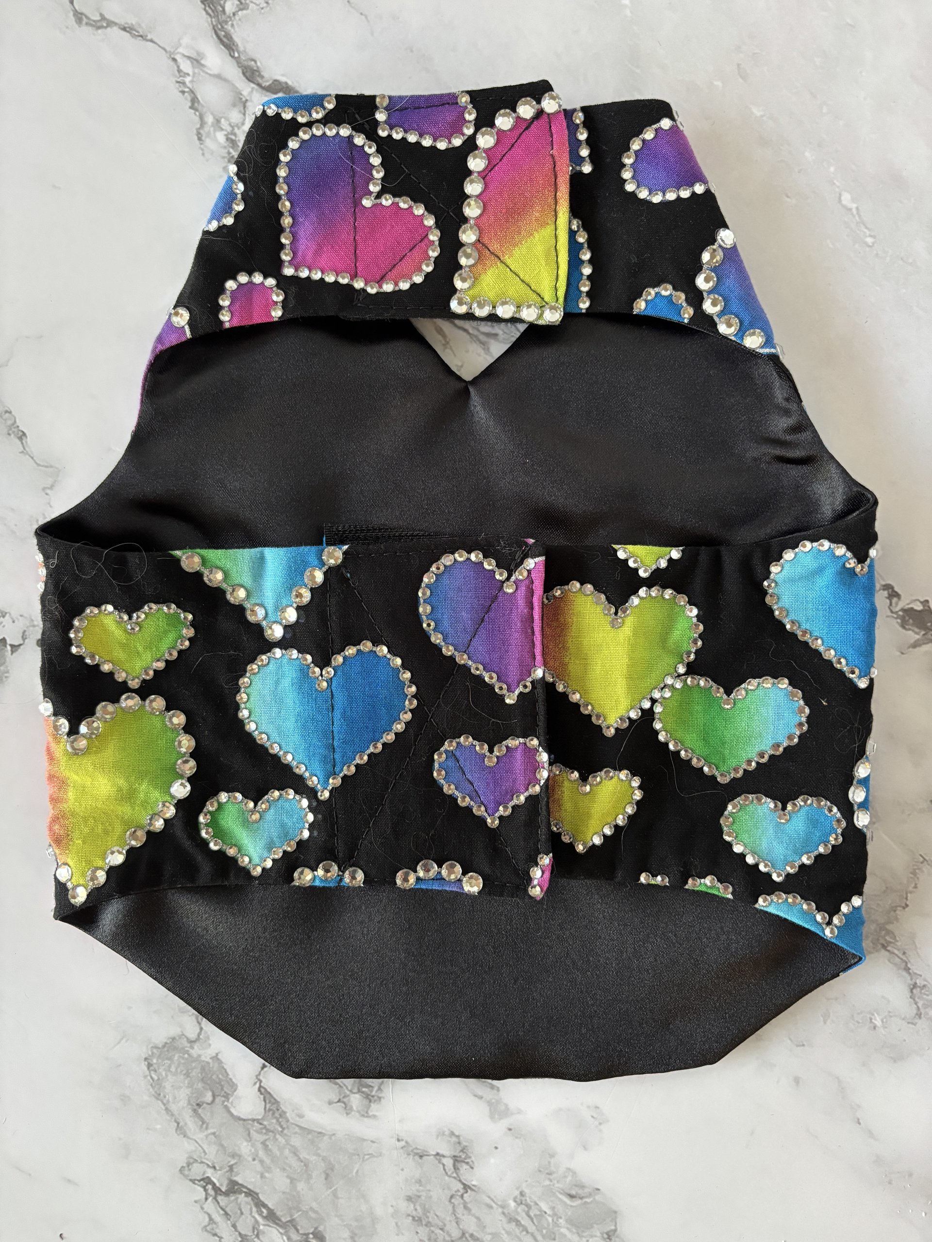 "Romeo" Million Dollar Baby small breed dog harness - Handmade - adorned with massive amounts of Austrian Crystals - One of a kind