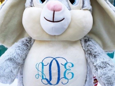 Custom Embroidered 17" Plush Bunny