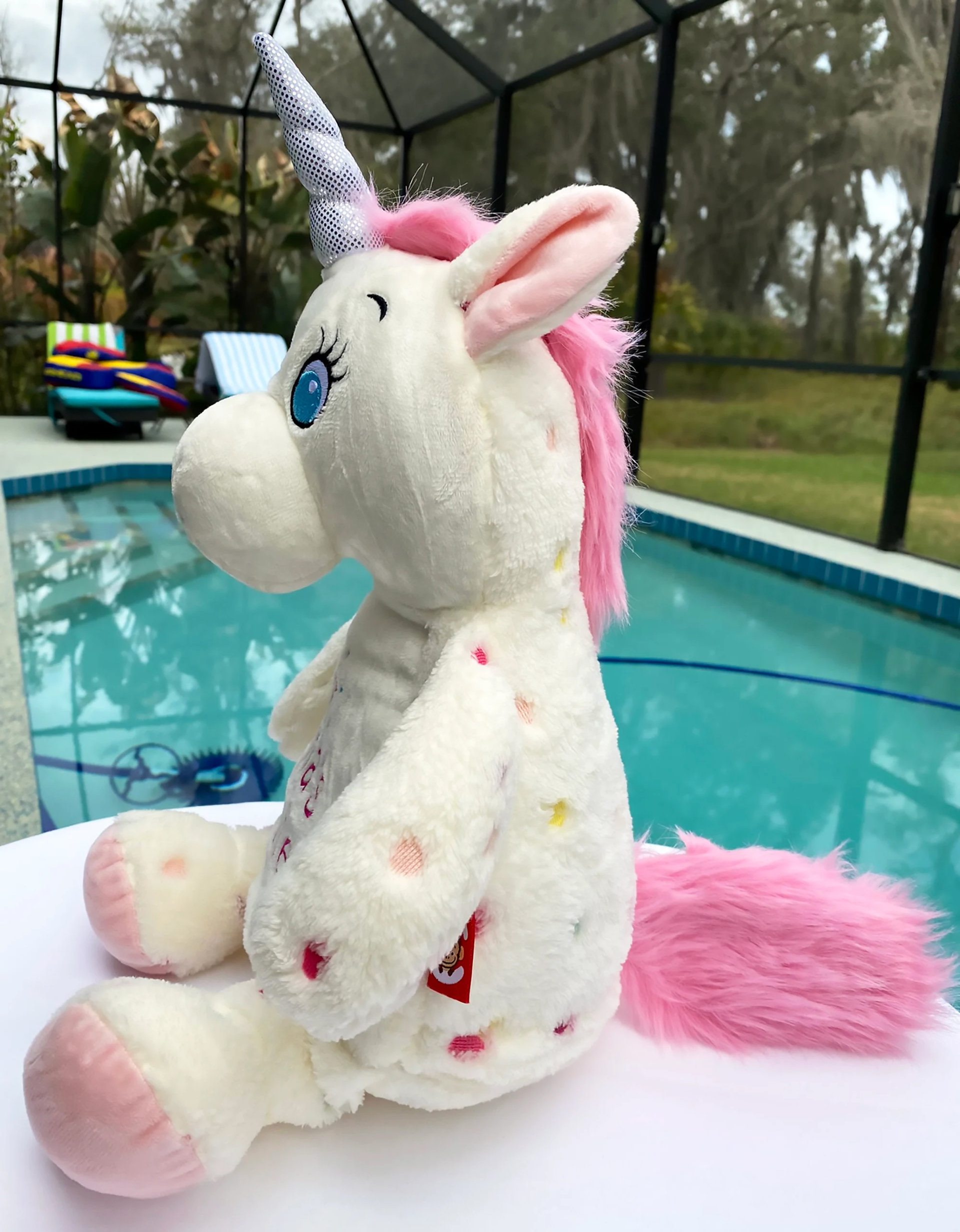 Plush Unicorn Personalized Embroidered Colorful Soft & Cuddly Unicorn